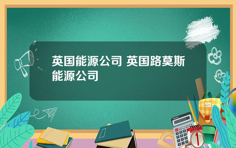 英国能源公司 英国路莫斯能源公司